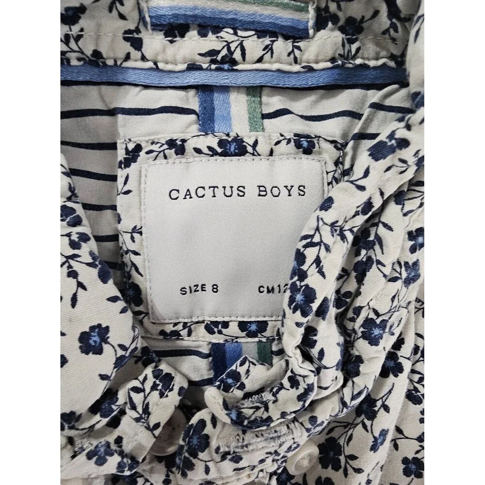 Cactus Boys Button Up (8), Zara Navy Chino Shorts (9)